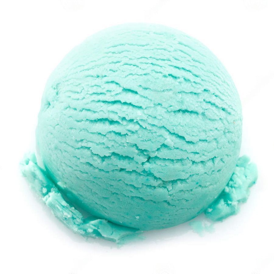 Синее мороженое шарик
